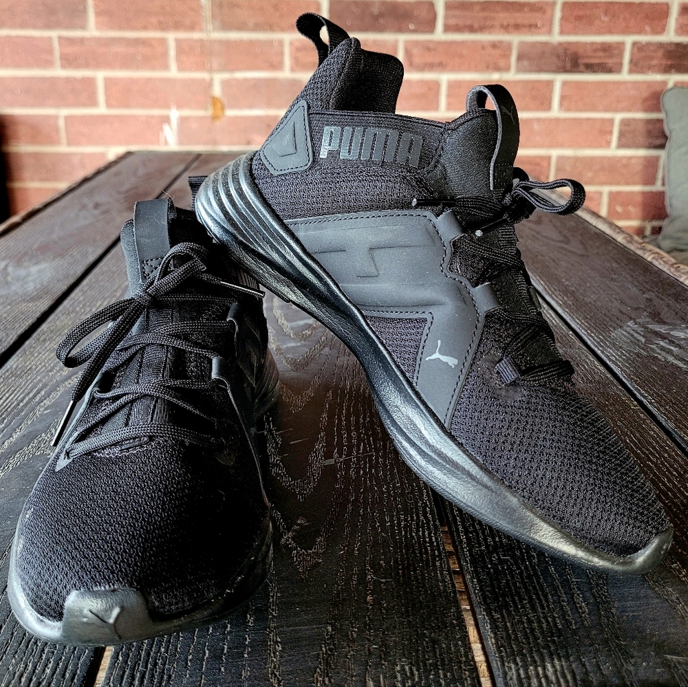 Puma Shoes Black Boys Youth Size 5